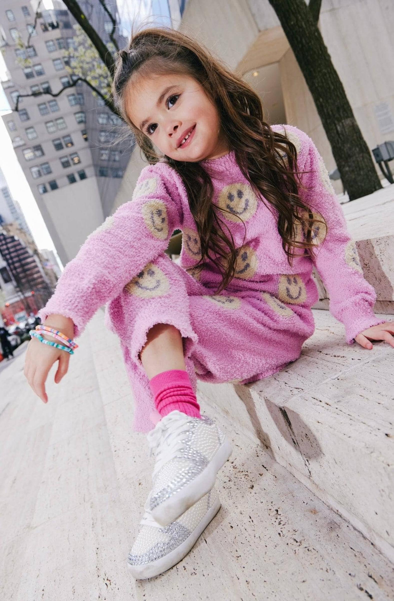 Pinky Fuzzy Smiley Set
