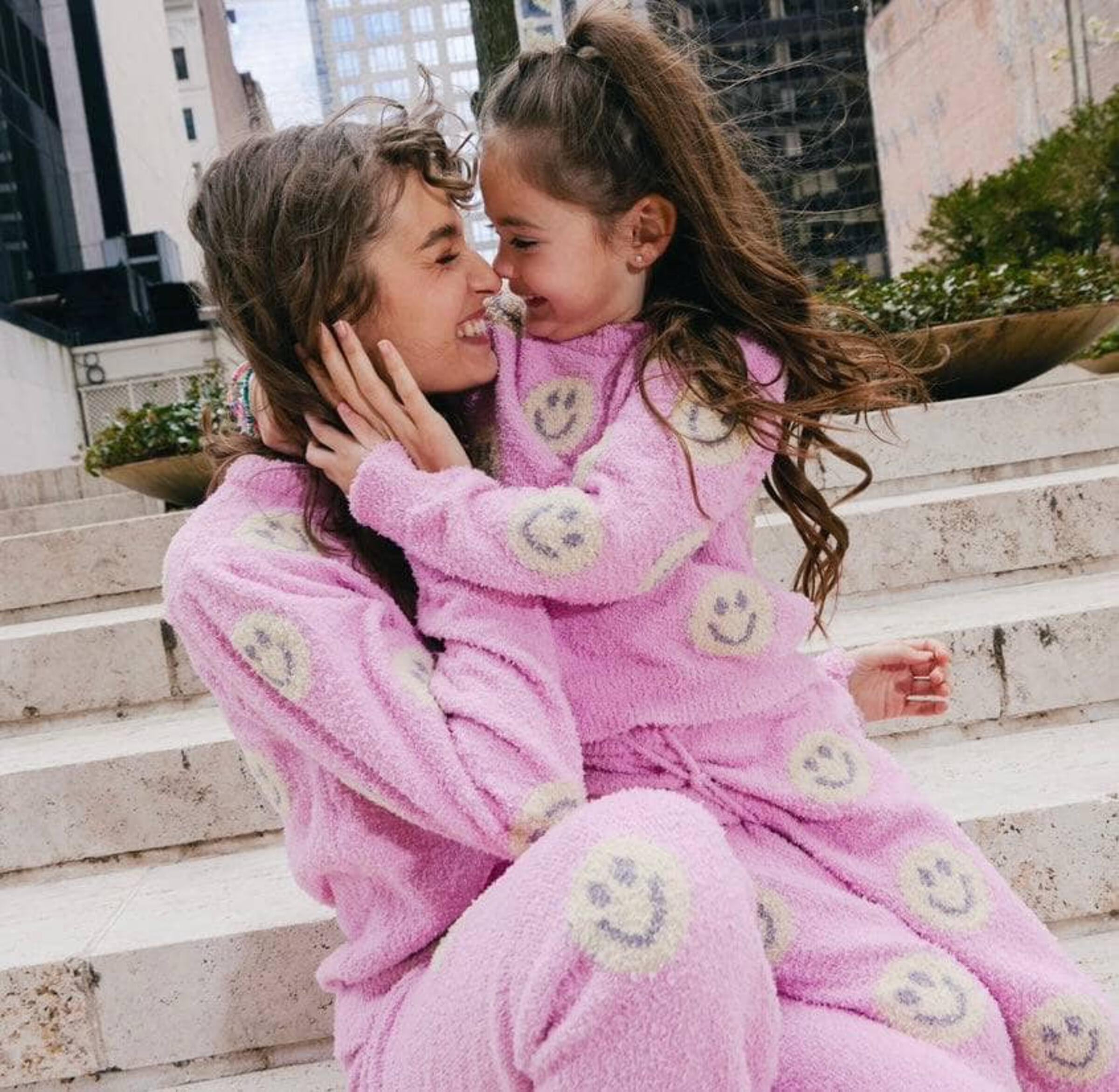 Pinky Fuzzy Smiley Set