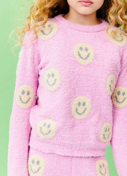 Pinky Fuzzy Smiley Set