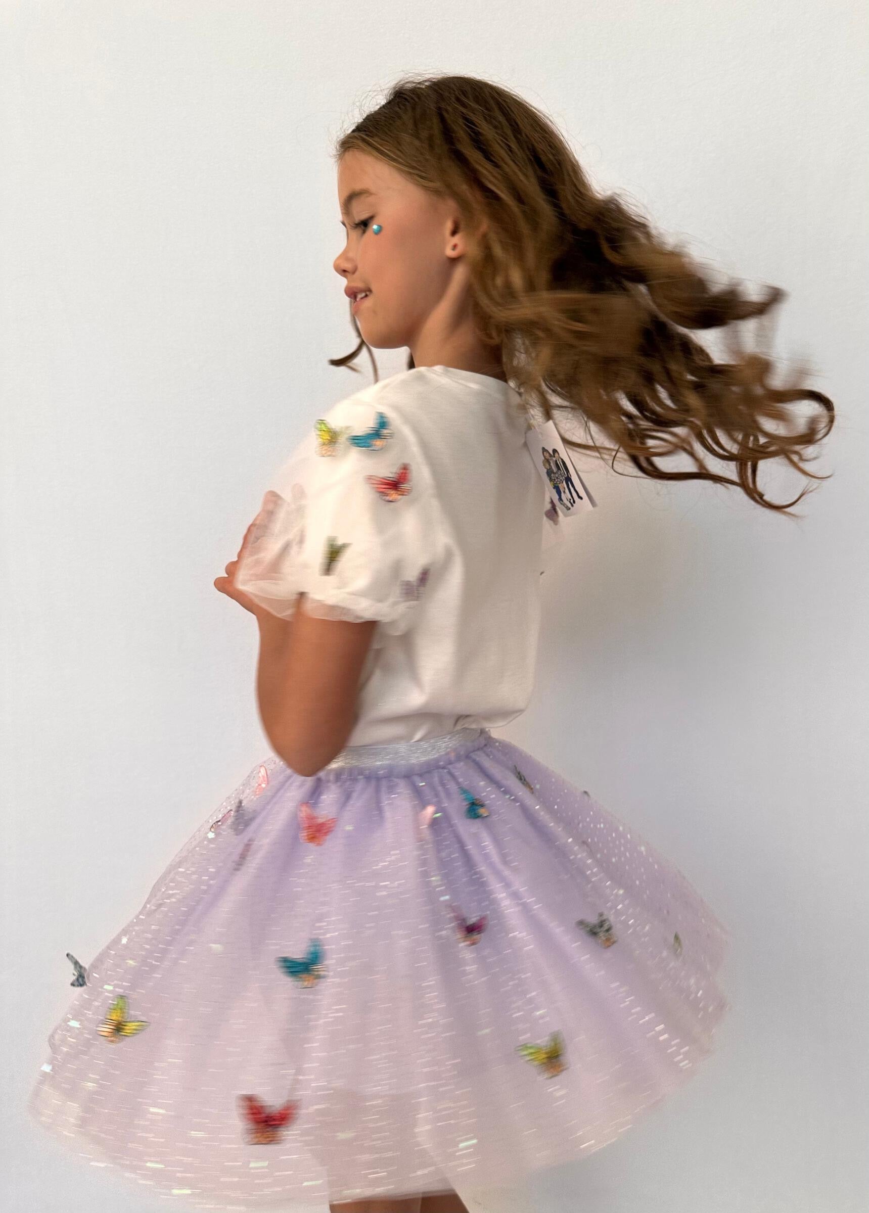 Rainbow Butterfiles Skirt