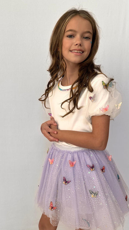 Rainbow Butterfiles Skirt